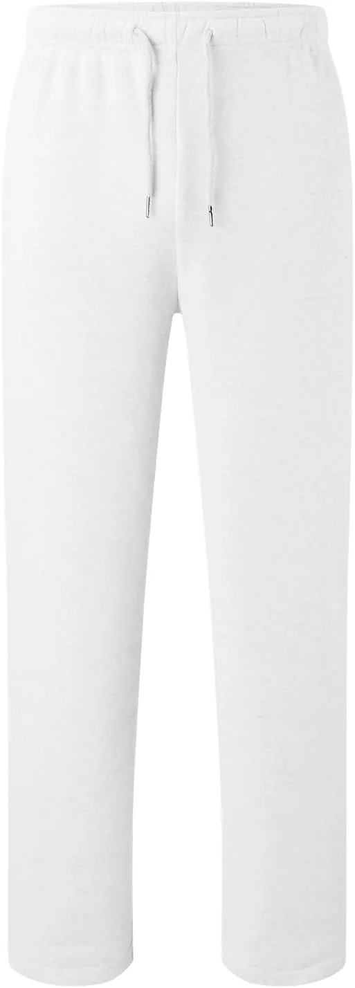Mens Sweatpants Baggy Straight Wide Leg Open Bottom Casual Pants Elastic Waist Workout Athletic Joggers Pockets Sweat Pants