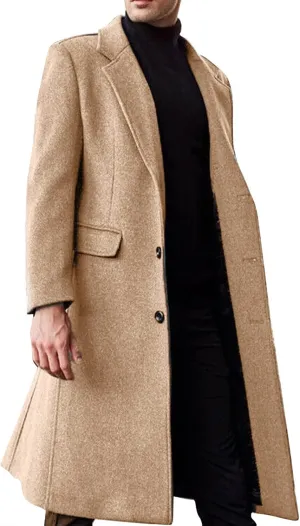 mens trench coat Coat Lapel Collar Long Sleeve Padded Leather Jacket Vintage Thicken Coat Sheepskin Jacket rain coat