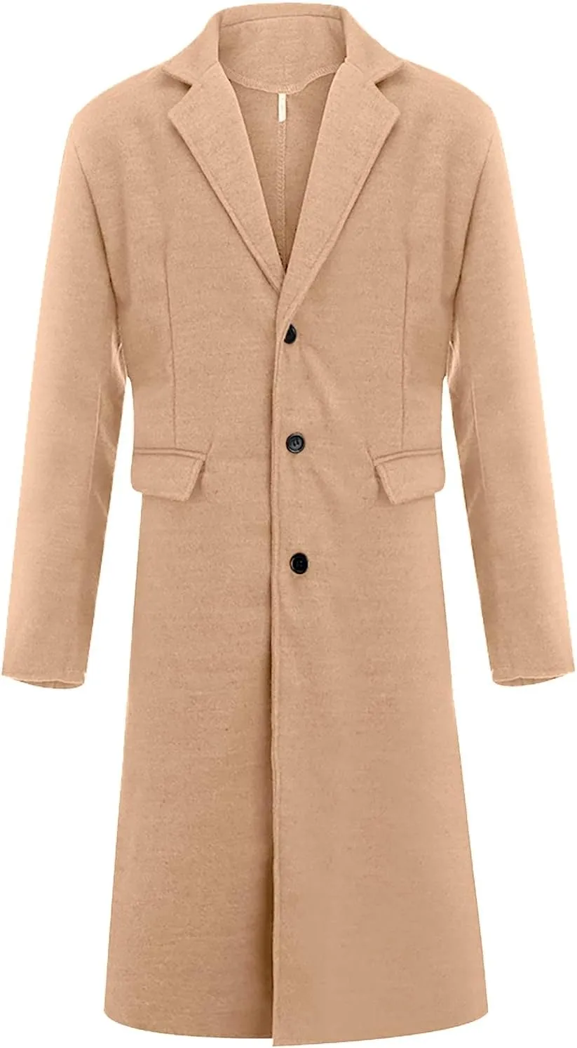mens trench coat Coat Lapel Collar Long Sleeve Padded Leather Jacket Vintage Thicken Coat Sheepskin Jacket rain coat