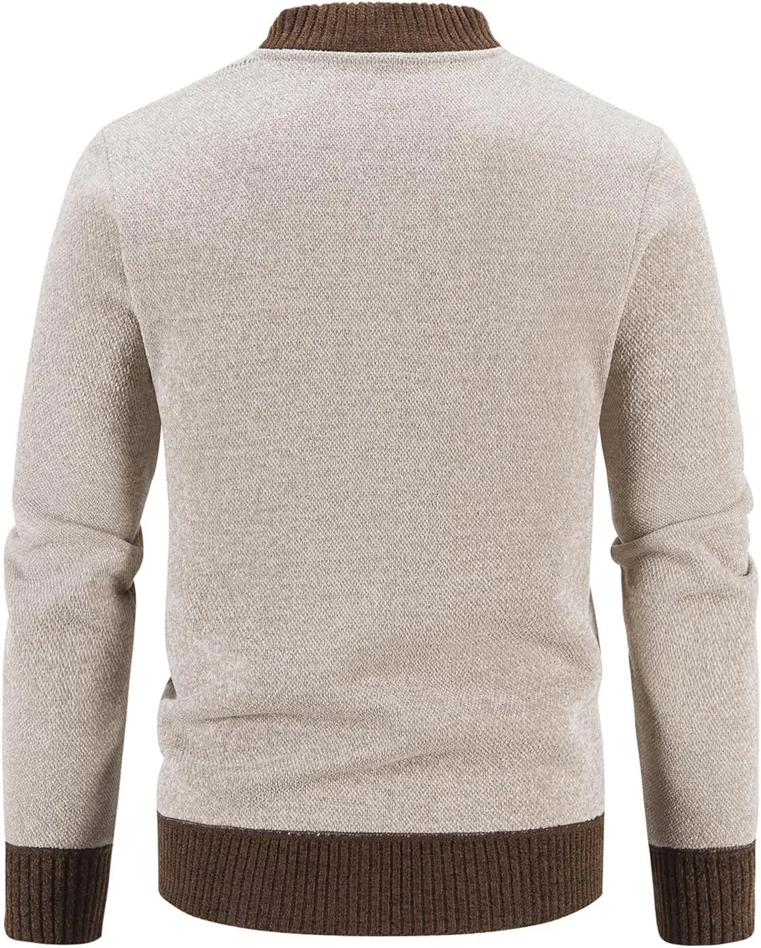 Mylldey Mens Casual Full Zip Cardigan Sweaters Cable Knit Jacket Sweater Men, US Size