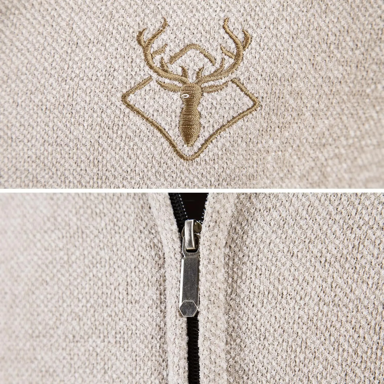 Mylldey Mens Casual Full Zip Cardigan Sweaters Cable Knit Jacket Sweater Men, US Size