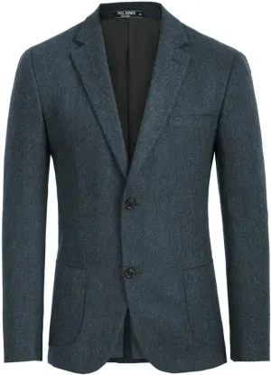 PJ PAUL JONES Mens Tweed Blazer Vintage Wool Blend Blazers Herringbone Two Button Sport Coat