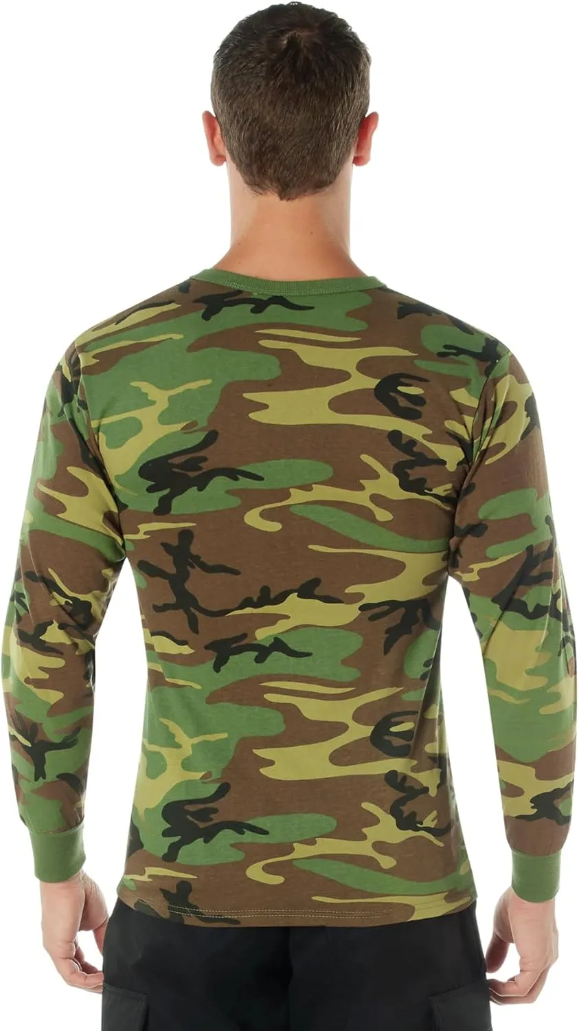 Rothco Mens Long Sleeve Color Camo T-Shirt