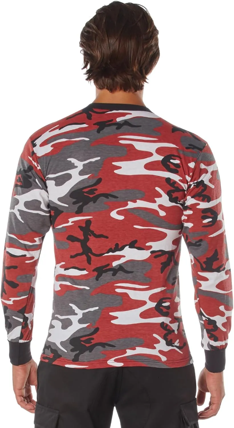 Rothco Mens Long Sleeve Color Camo T-Shirt