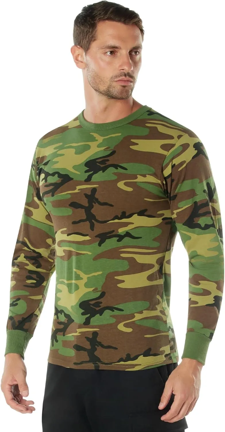 Rothco Mens Long Sleeve Color Camo T-Shirt