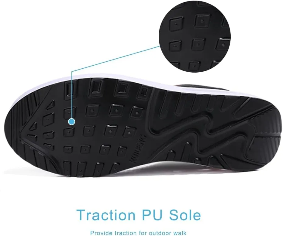 RUIDENG Platform Sneakers for Women Air Cushion | Walking Shoes Women Comfortable All Day | Thick Rocker Bottom