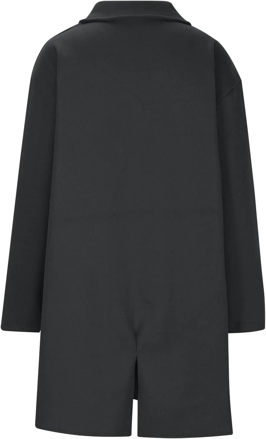 SEAOPEN Pea Coats for Women Thick Wool Trench Coat Long Double Breasted Peacoats Lapel Open Front Jacket with Pockets