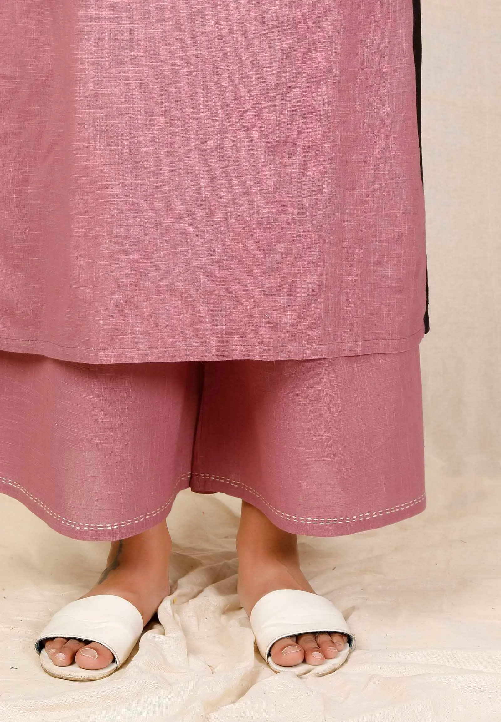 Set of 2: Purple kurta and purple pallazos