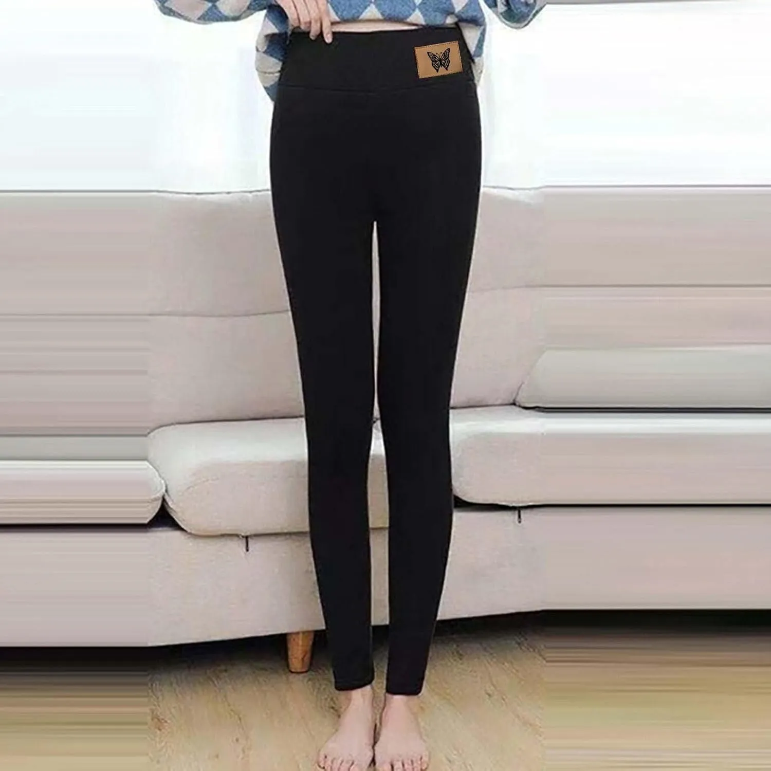 Sherpa Fleece Lined Leggings for Women Warm Thick Leggings High Waist Workout Pants Plus Size Winter Leggings Tights