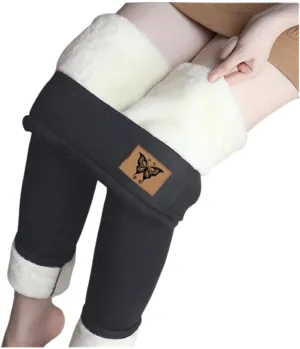 Sherpa Fleece Lined Leggings for Women Warm Thick Leggings High Waist Workout Pants Plus Size Winter Leggings Tights