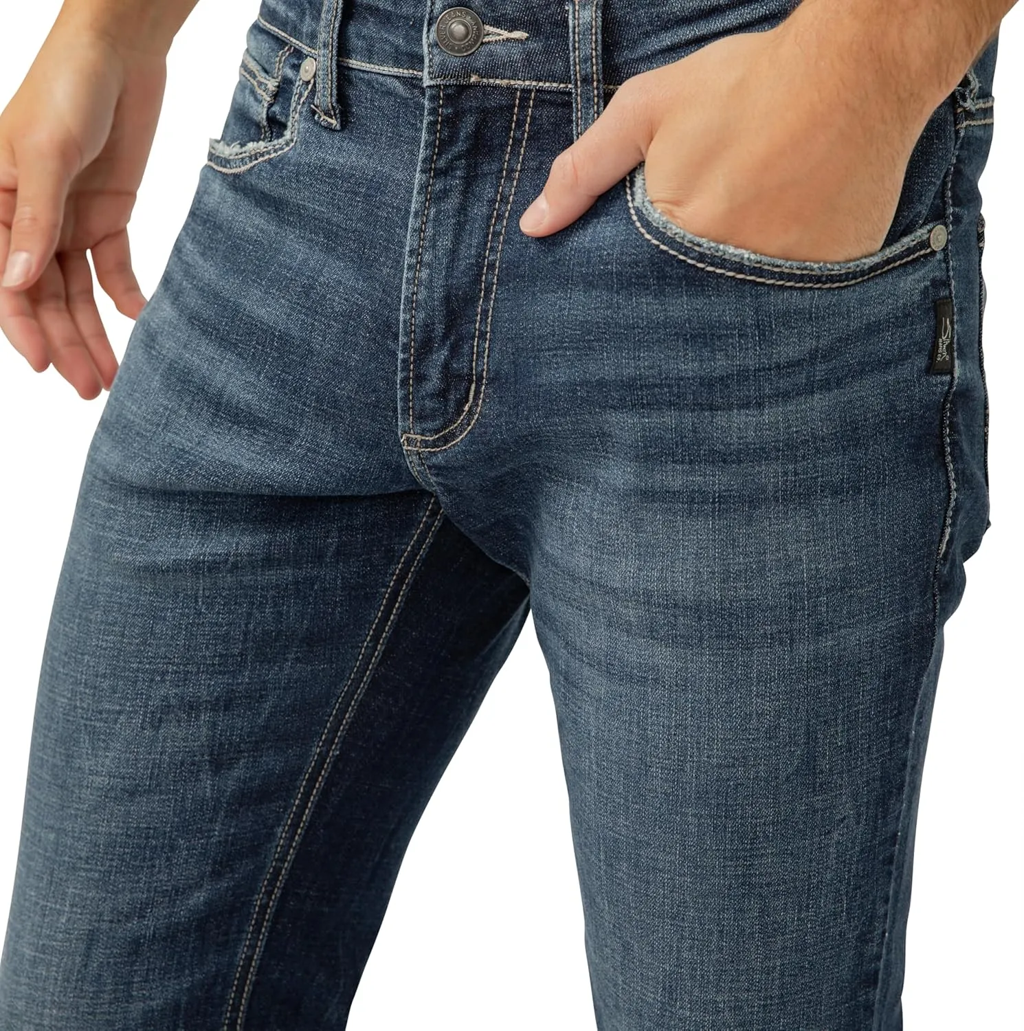 Silver Jeans Co. Men's Allan Slim Fit Straight Leg Jeans