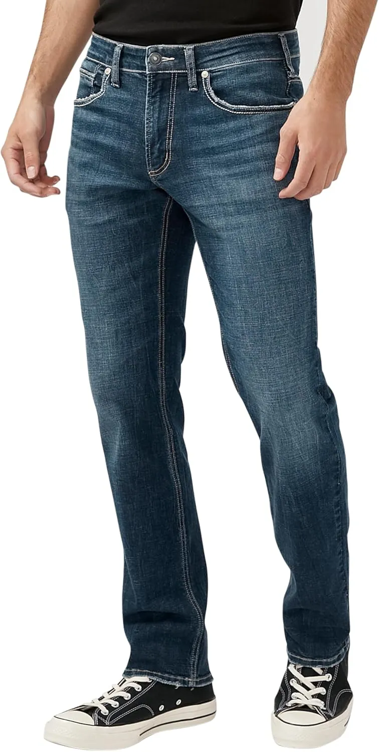Silver Jeans Co. Men's Allan Slim Fit Straight Leg Jeans