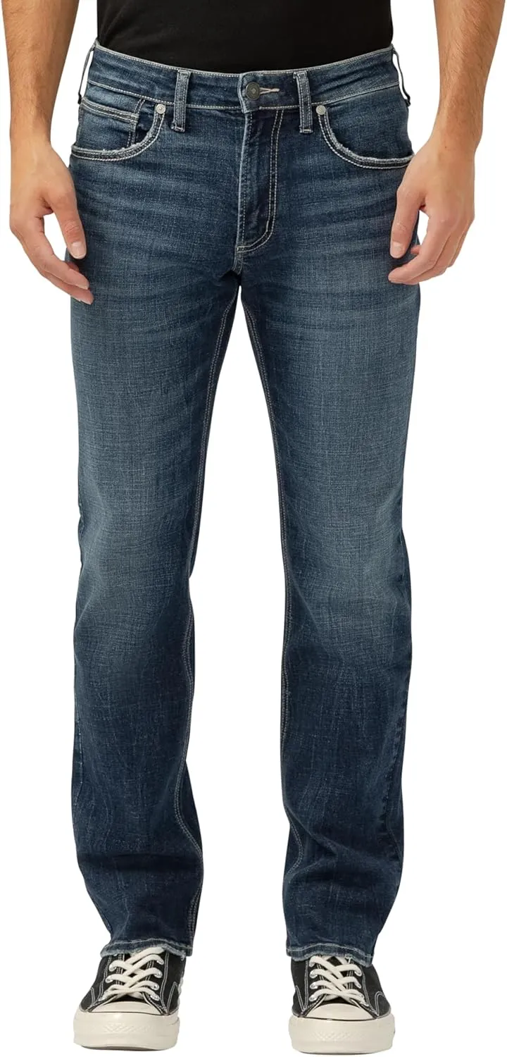 Silver Jeans Co. Men's Allan Slim Fit Straight Leg Jeans