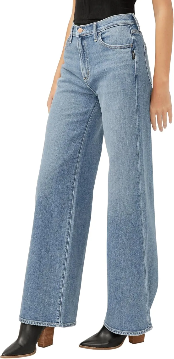 Silver Jeans Co. Women's Highly Desirable High Rise Wide Leg Jeans