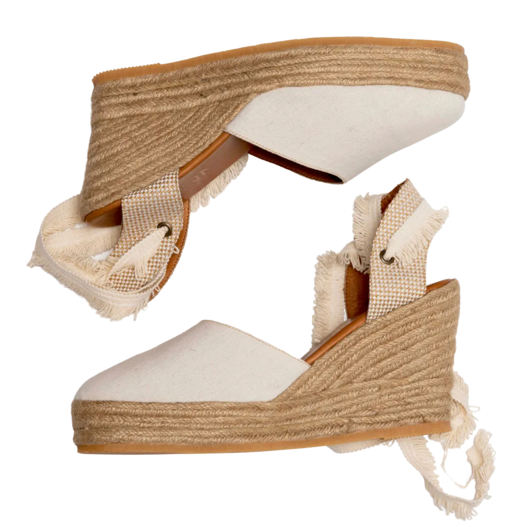 Silvia Cobos Flicker Wedge Espadrille White