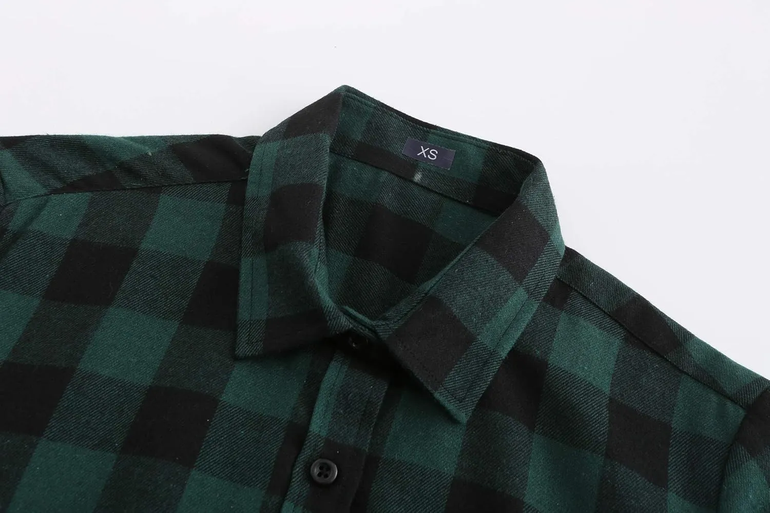Soft Women Flannel Shirt Checkered Plaid Button Down Shirt Womens Fall Outfits