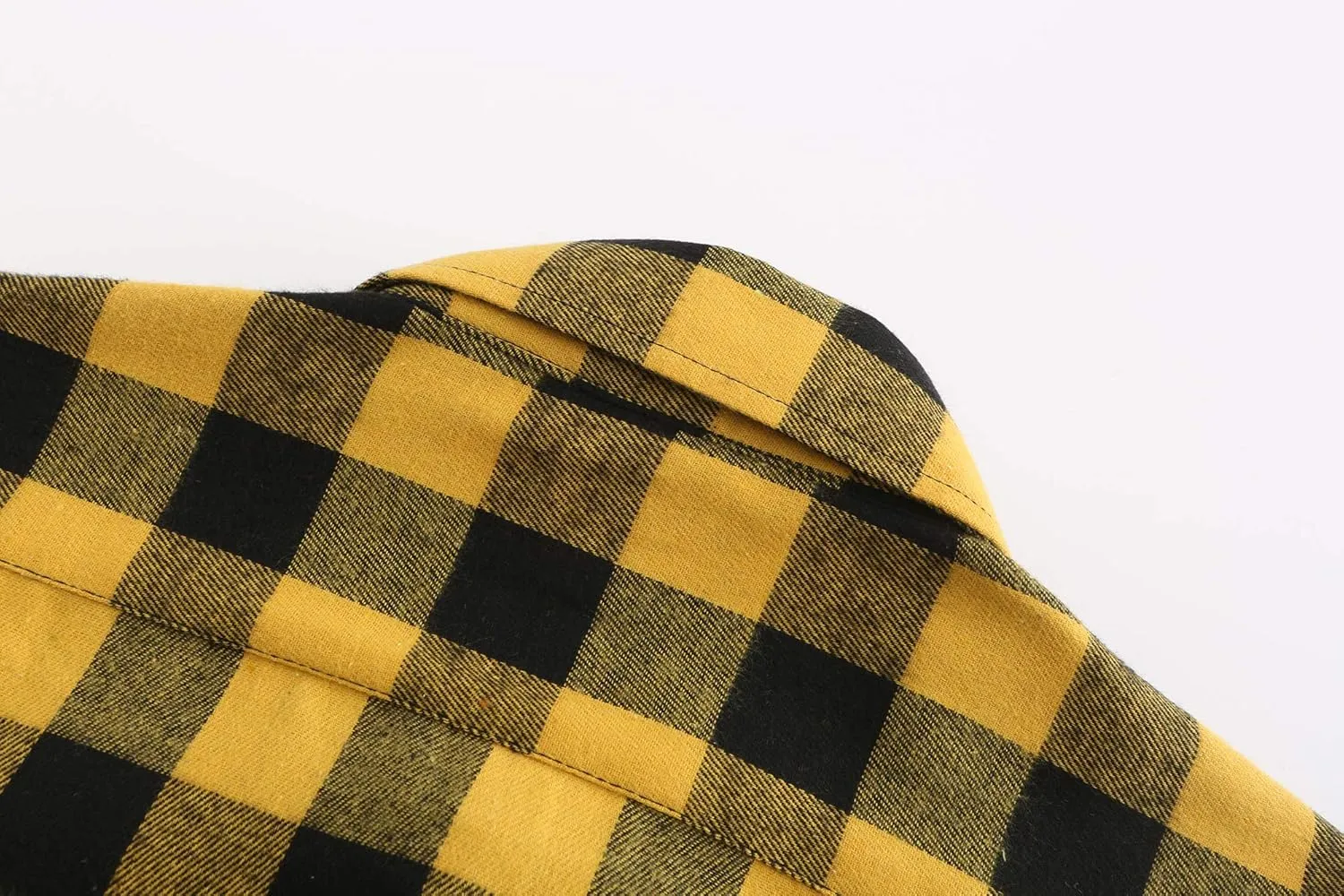 Soft Women Flannel Shirt Checkered Plaid Button Down Shirt Womens Fall Outfits