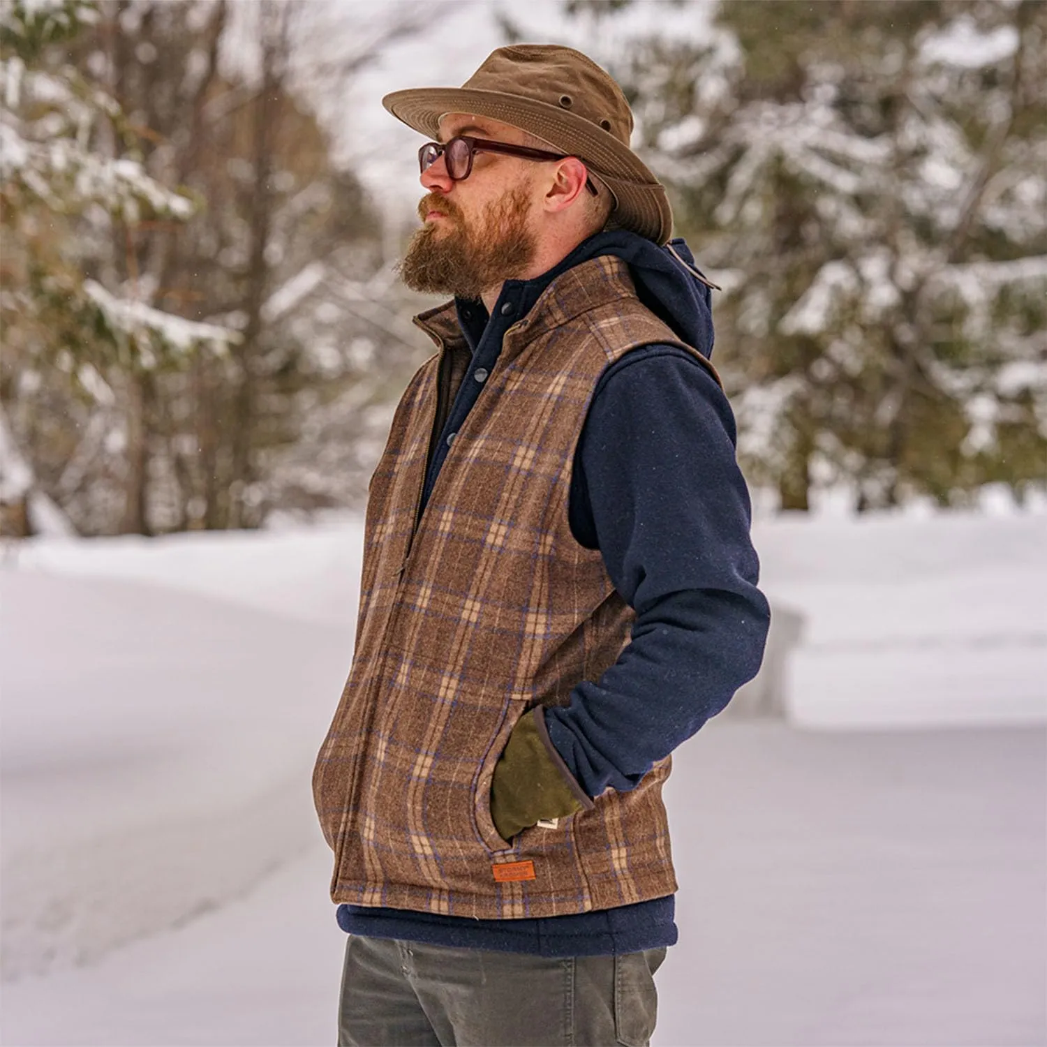 Stormy Kromer The Ironwood Vest - Mens Winter Zip Vest, Cold Weather Outerwear