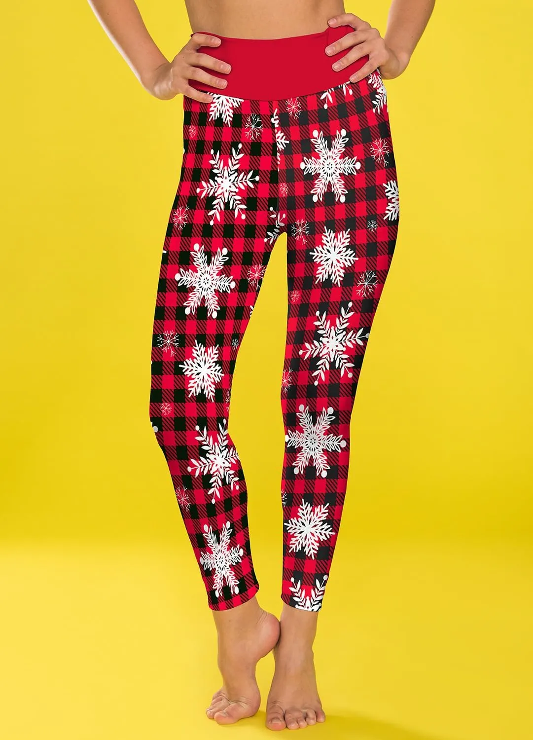 Sugar Skull Leggings - Soft Brushed High Waisted Halloween & Christmas Leggings for Women