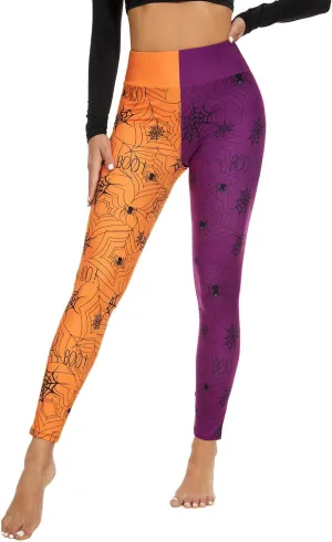 Sugar Skull Leggings - Soft Brushed High Waisted Halloween & Christmas Leggings for Women