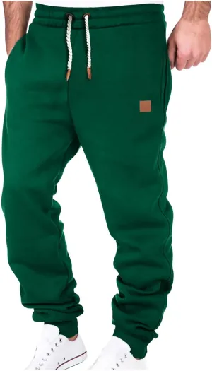 Sweatpants for Men Drawstring Elastic Waist Joggers Big and Tall Slim Fit Jogger Sweatpants Fleece Athletic Joggers
