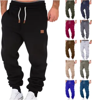 Sweatpants for Men Drawstring Elastic Waist Joggers Big and Tall Slim Fit Jogger Sweatpants Fleece Athletic Joggers