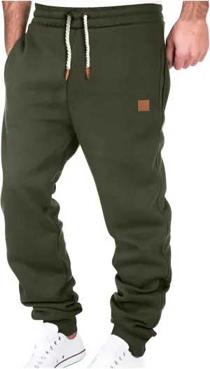 Sweatpants for Men Drawstring Elastic Waist Joggers Big and Tall Slim Fit Jogger Sweatpants Fleece Athletic Joggers