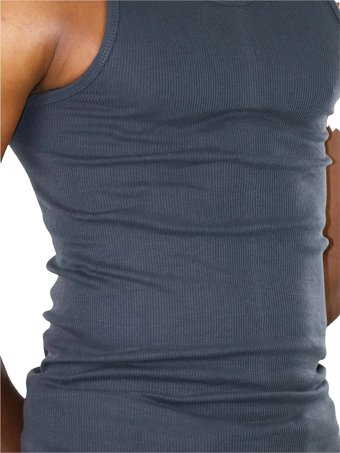 ToBeInStyle Mens Workout A-Shirt Long Muscle Shirt Tank Top