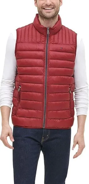 Tommy Hilfiger mens Lightweight Packable Puffer Vest Jacket (Standard and Big & Tall)