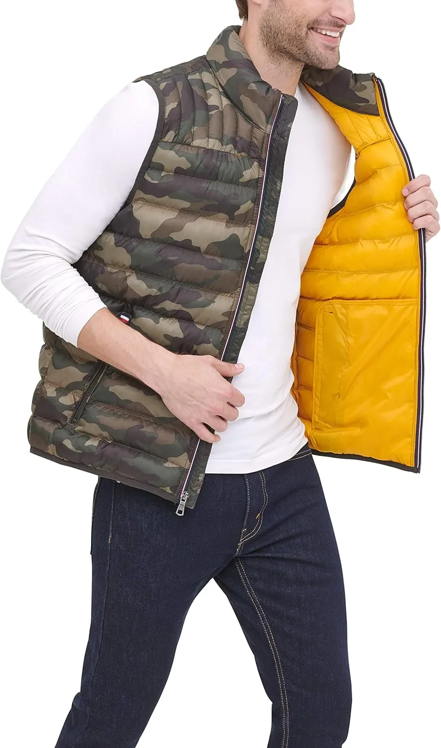Tommy Hilfiger mens Lightweight Packable Puffer Vest Jacket (Standard and Big & Tall)