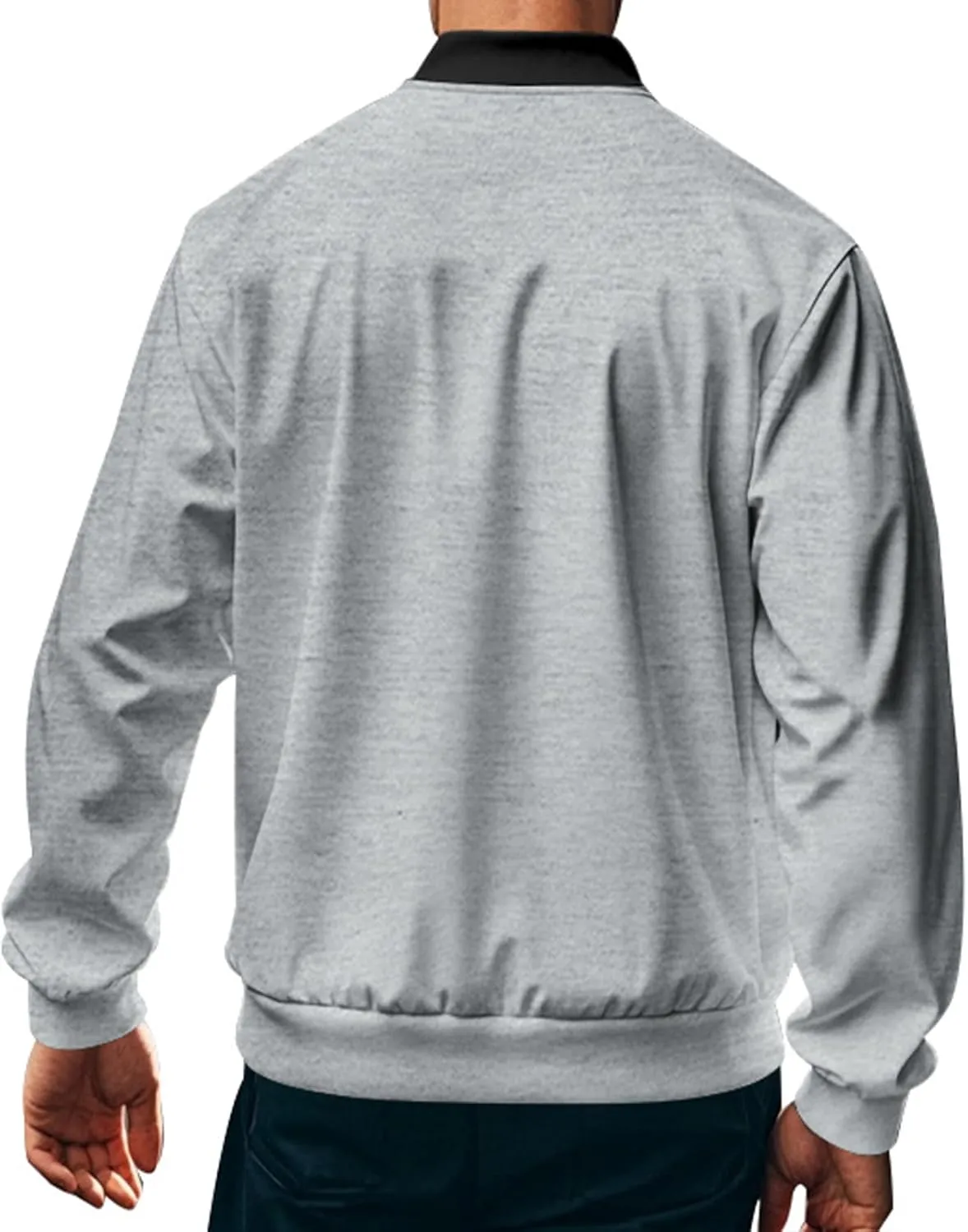 Track Jacket for Men Athletic Workout Lightweight Windproof Jacket Casual Spring Fall Windbreaker Bomber Zip Up Coat