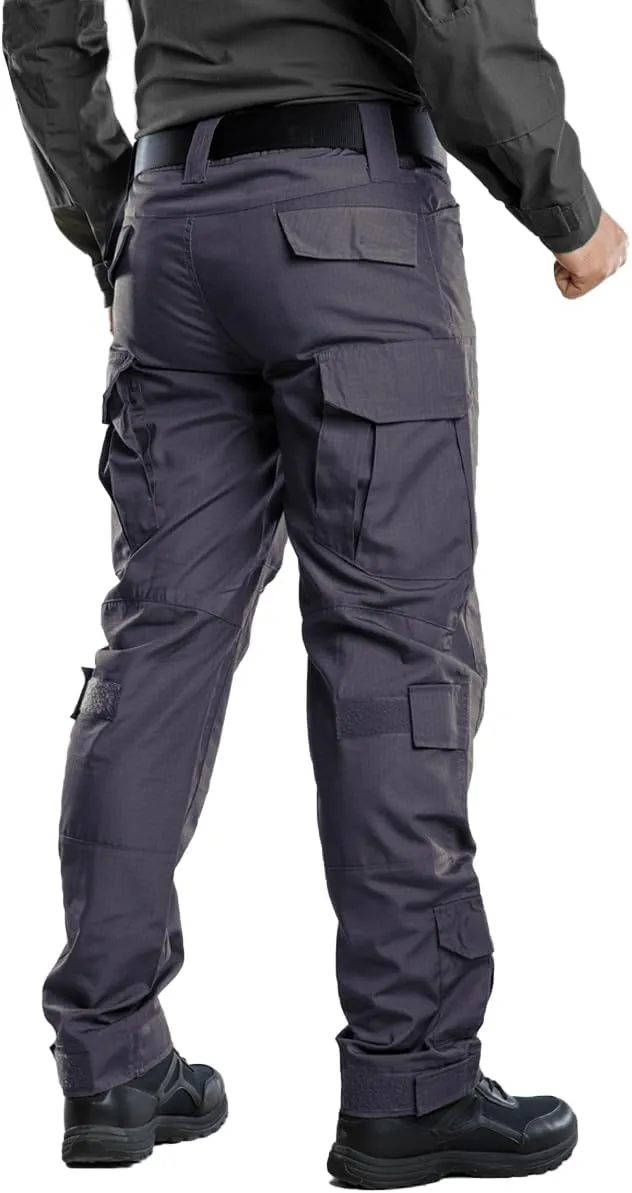 TRGPSG Men's Hiking Pants, Ripstop Camo Cargo Pants, Multi-Pocket Casual Work Pants