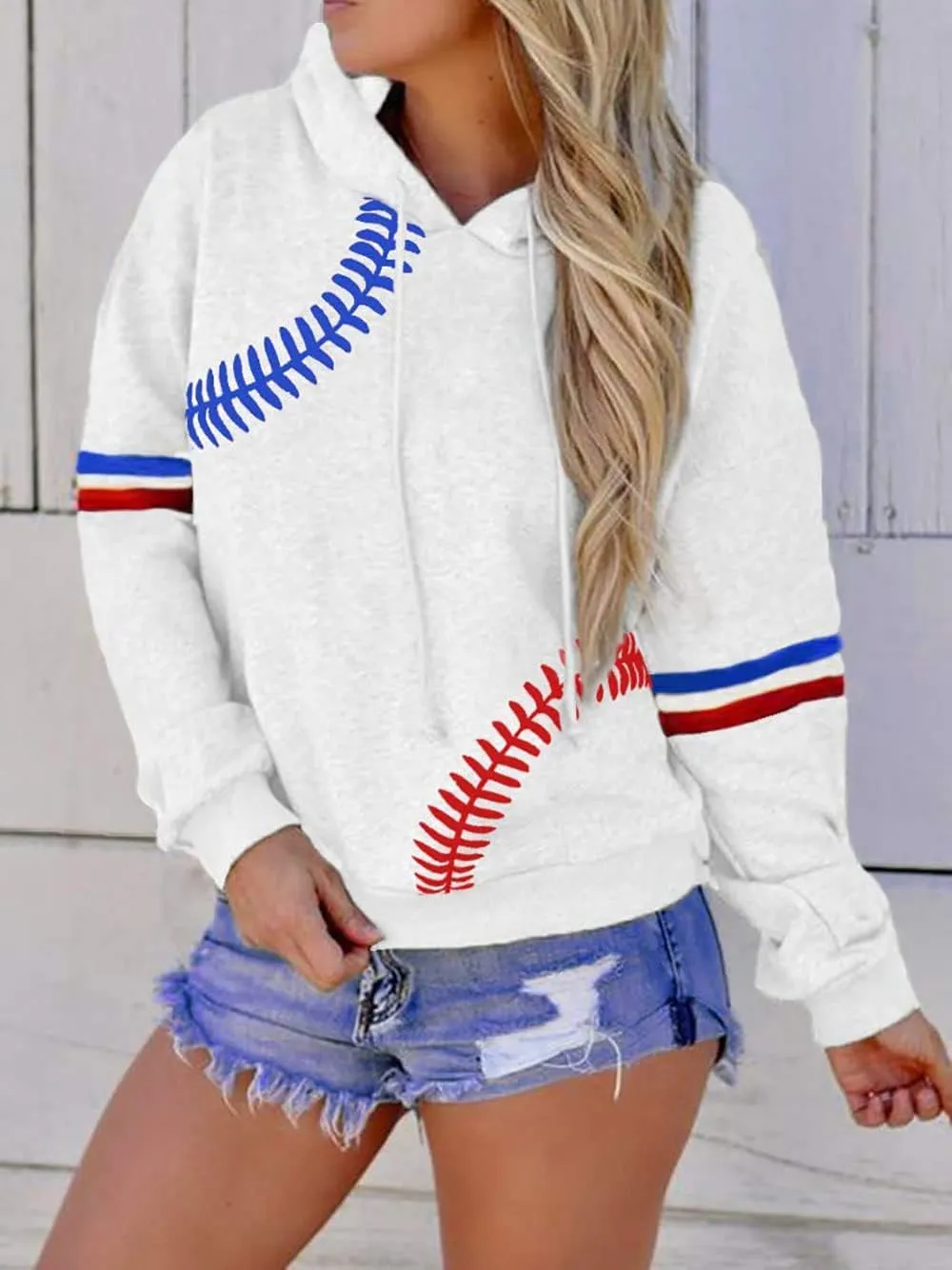 Womens Baseball Hoodie Baseball Sweatshirts Long Sleeve Tops Lightweight Hoodie Workout Shirt