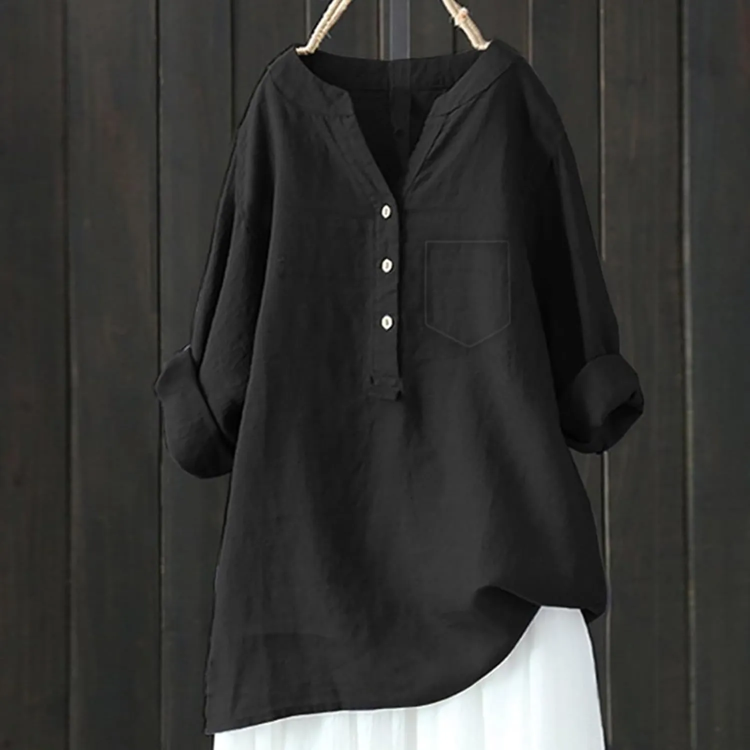 Womens Button Down Shirt Linen Button Up Shirts Sleeve Collar Casual Women's Shirt Women's Shirt White Shirt Women