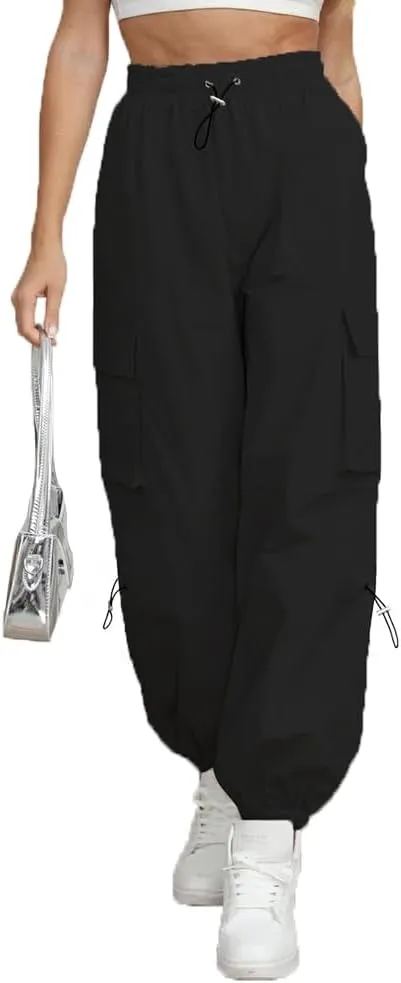 Women's Cargo Pants Baggy Trendy Casual Hiking Parachute Pants