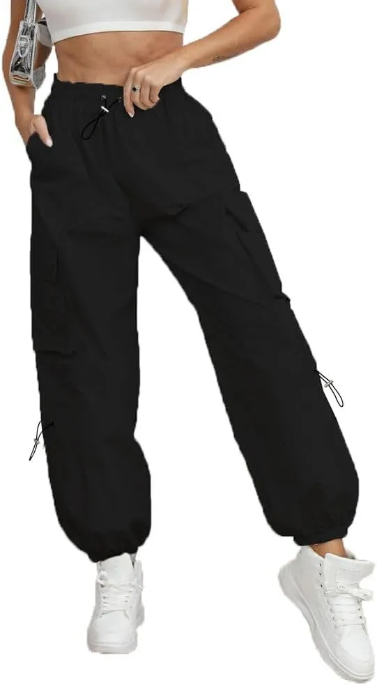 Women's Cargo Pants Baggy Trendy Casual Hiking Parachute Pants