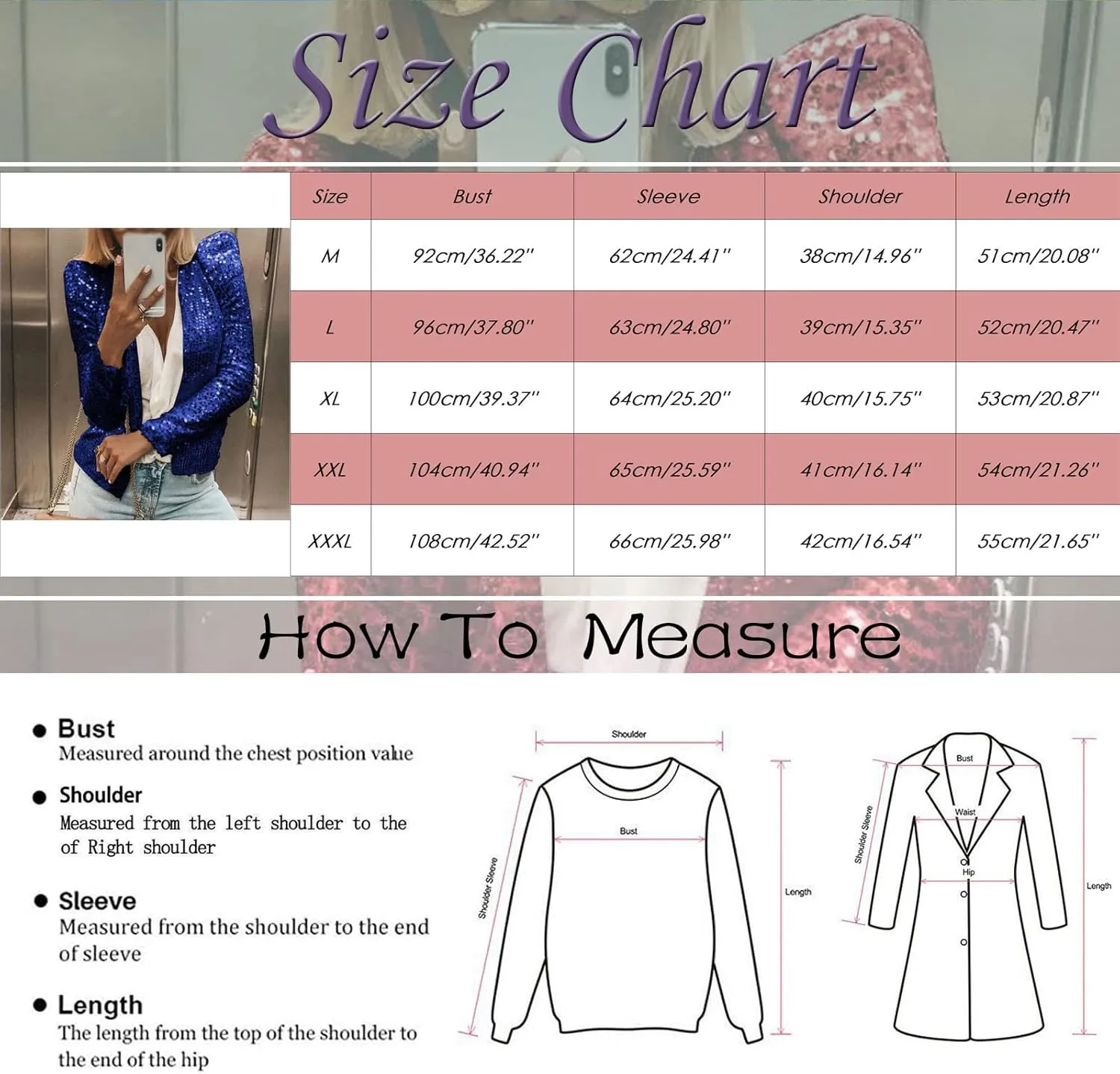 Womens Casual Open Front Sequin Jackets Cardigan Glitter Long Sleeve Shawl Collar Short Sport Coats Cropped Blazer Jackets