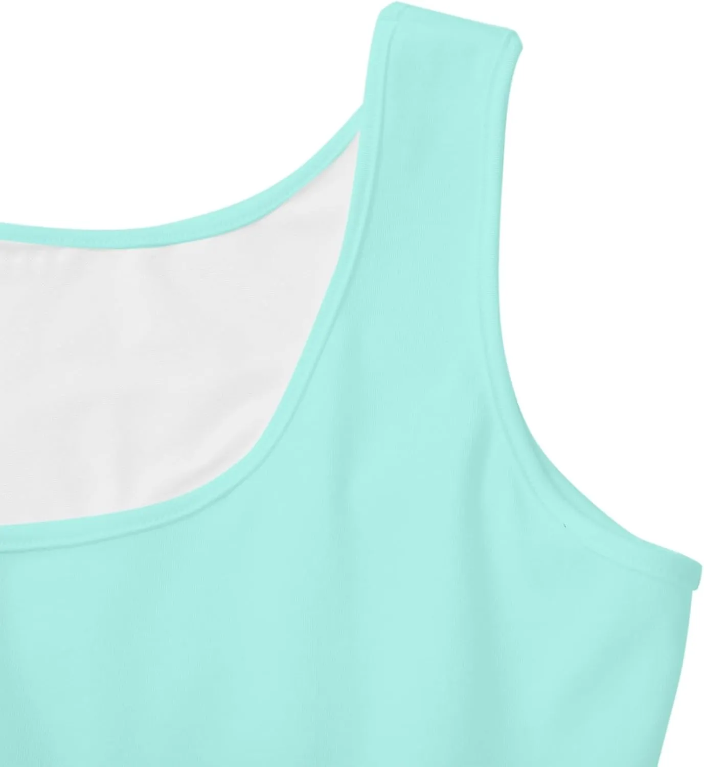 Women's Summer Dresses Scoop Neck Sleeveless A-Line Ribbed Knit Above Knee Tank Dress