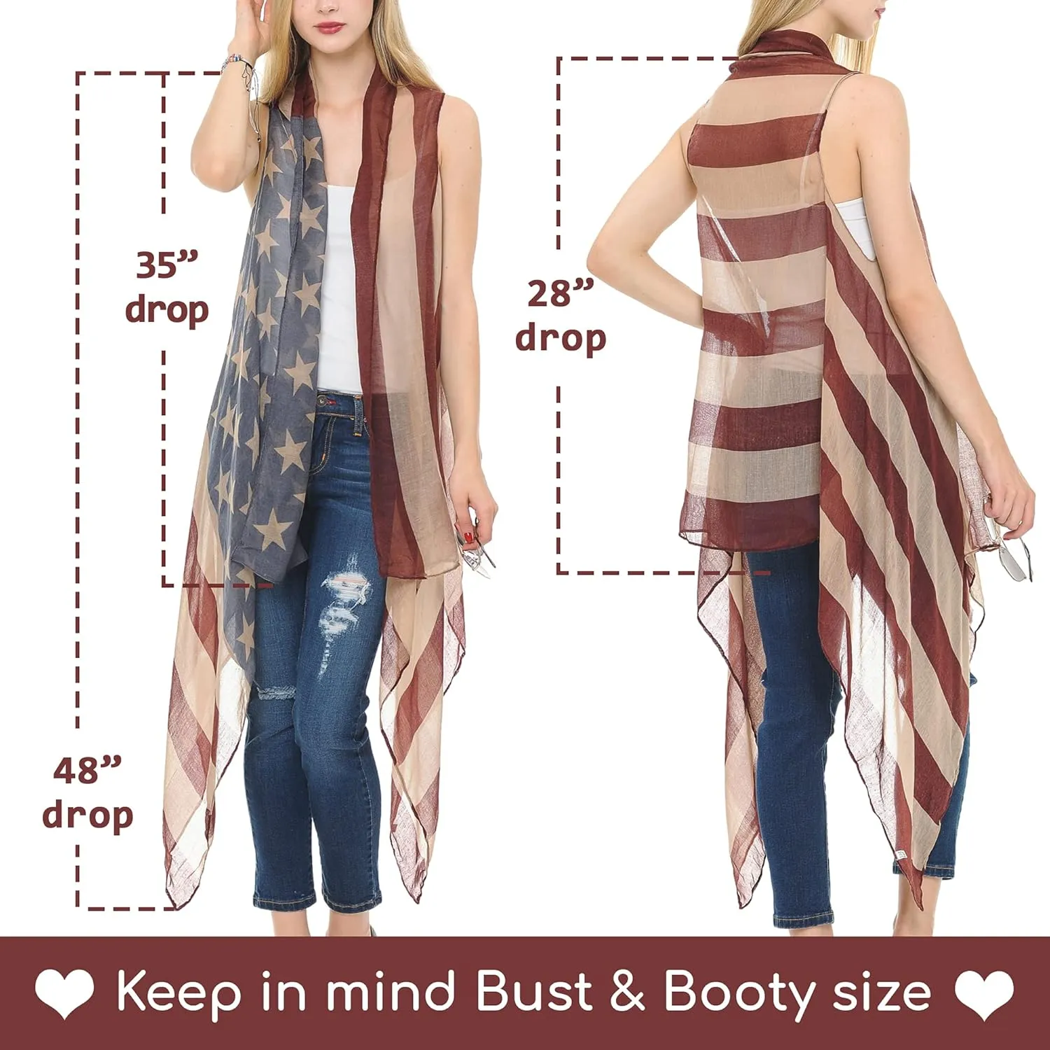 Womens Summer Kimono Vest Long Sheer Sleeveless
