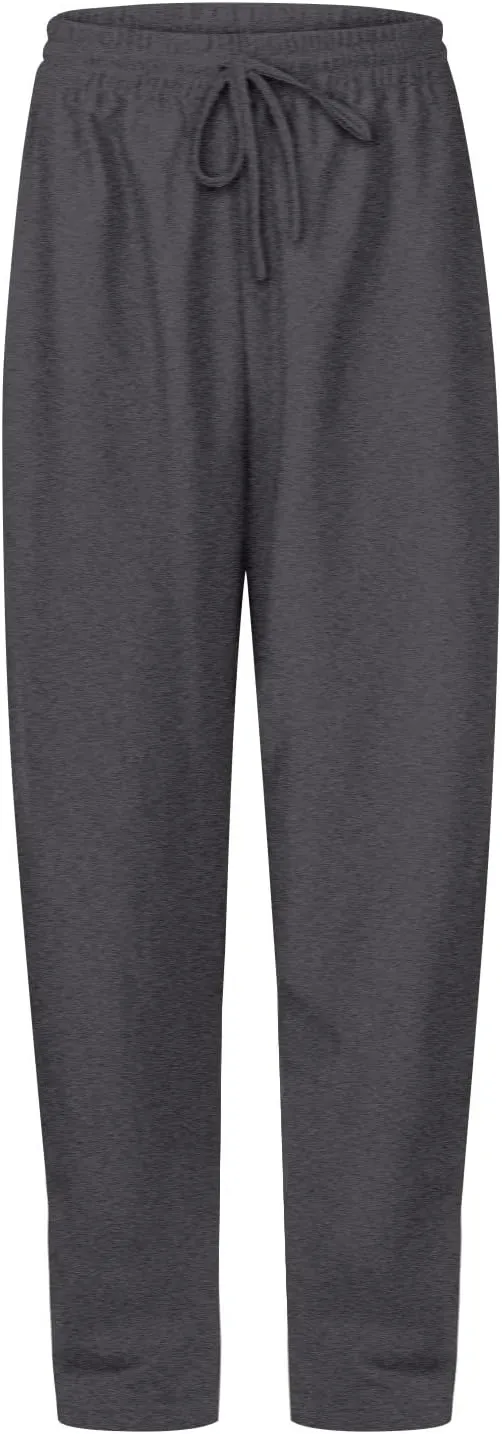 Womens Sweatpants Loose Casual Drawstring Sweat Pants Elastic Band Straight Leg Athletic Pants with Pockets