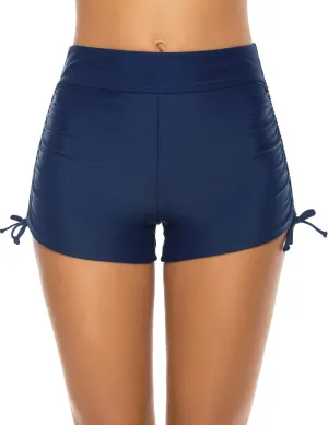 Women's Swim Shorts High Waisted Bathing Suit Bottoms Swimsuit Boy Shorts Swimwear Bikini Board Shorts
