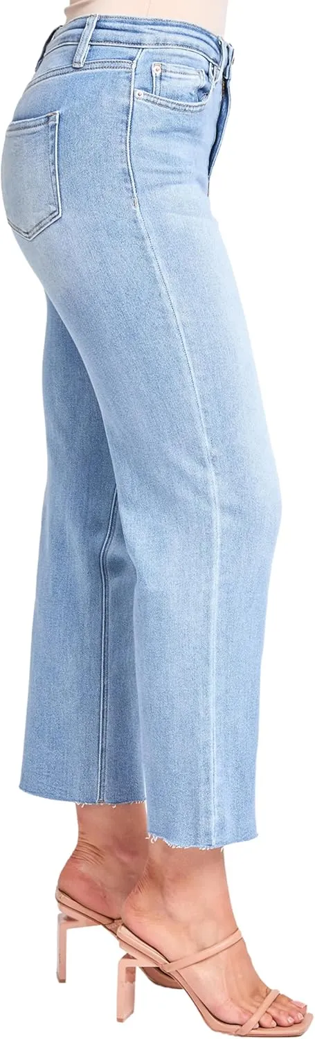 YMI Women's Cropped Straight Leg Jeans