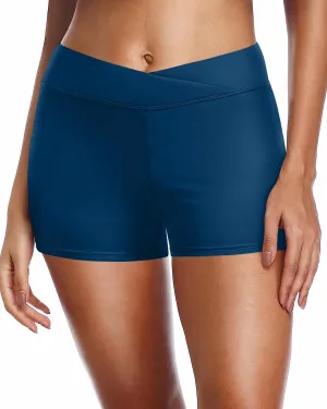 Yonique Womens Swim Shorts Bathing Suits Bottoms Swimsuit Bottoms(Available in Plus)