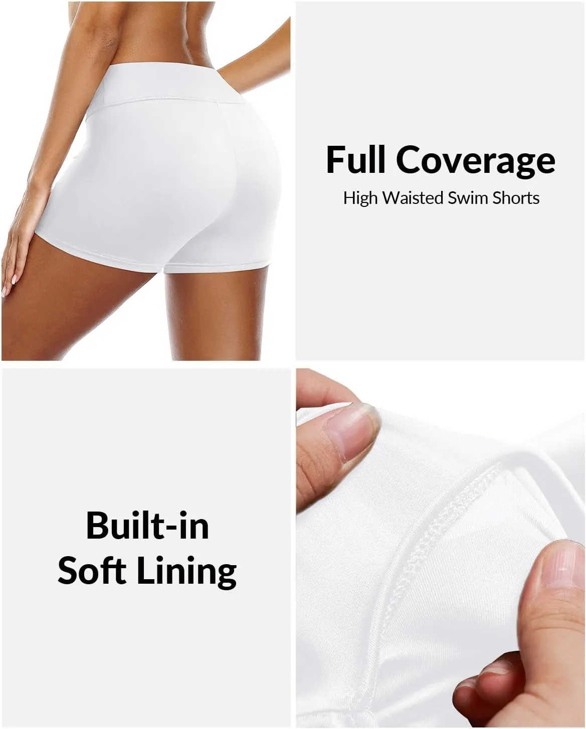 Yonique Womens Swim Shorts Bathing Suits Bottoms Swimsuit Bottoms(Available in Plus)