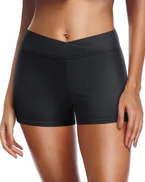 Yonique Womens Swim Shorts Bathing Suits Bottoms Swimsuit Bottoms(Available in Plus)