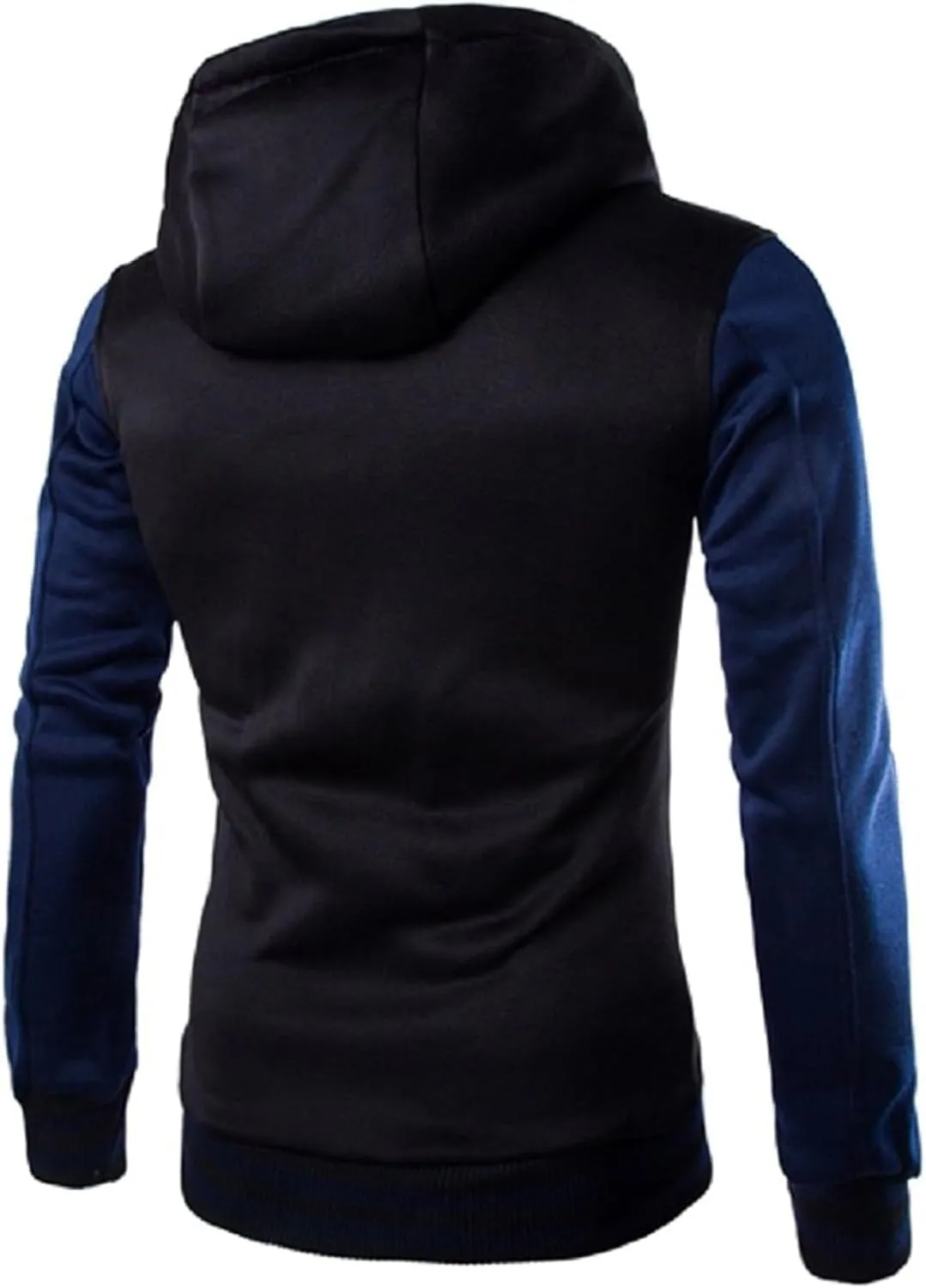 ZWRXW Mens Varsity Jacket Hooded Fashion Causal Slim Fit High School Letterman Baseball Bomber Jacket Coat with Pockets